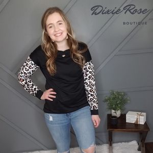 Black & Leopard Long Sleeve
